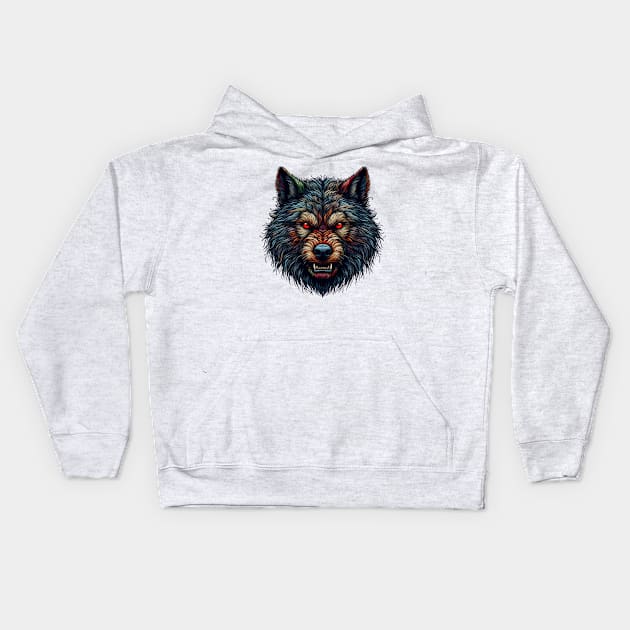 Loup-garou Kids Hoodie by YuYu